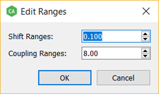 Clicking Edit Ranges… opens a dialog.