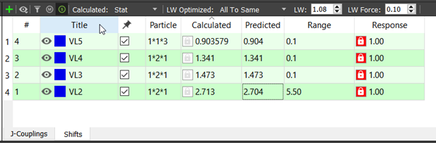 An alternative way to view and edit ranges is via tables.