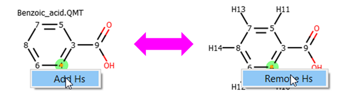 Also hydrogens can be assigned but they need to be shown first.
